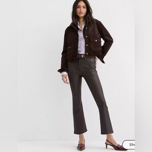 Kick Crop Flare Jeans brown